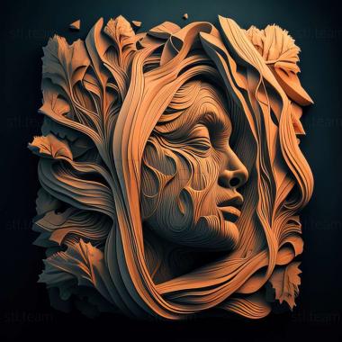 3D model RELIEFCARVED WOODEN (STL)